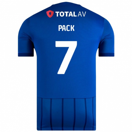 Kandiny Gyermek Marlon Pack #7 Kék Hazai Jersey 2024/25 Mez Póló Ing