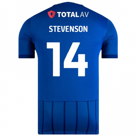 Kandiny Gyermek Ben Stevenson #14 Kék Hazai Jersey 2024/25 Mez Póló Ing