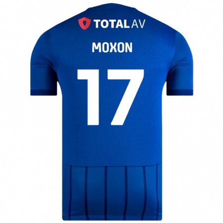 Kandiny Gyermek Owen Moxon #17 Kék Hazai Jersey 2024/25 Mez Póló Ing