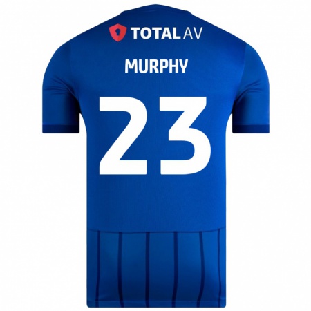 Kandiny Gyermek Josh Murphy #23 Kék Hazai Jersey 2024/25 Mez Póló Ing