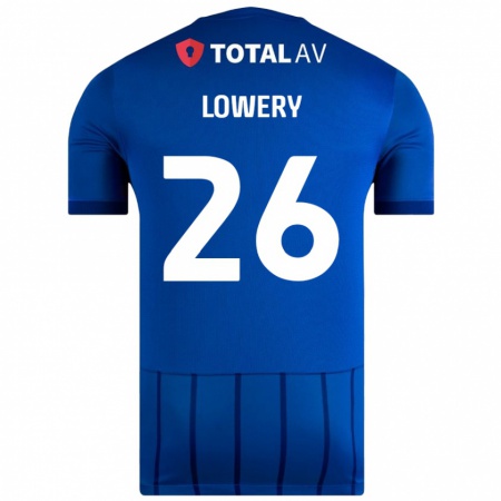 Kandiny Gyermek Tom Lowery #26 Kék Hazai Jersey 2024/25 Mez Póló Ing