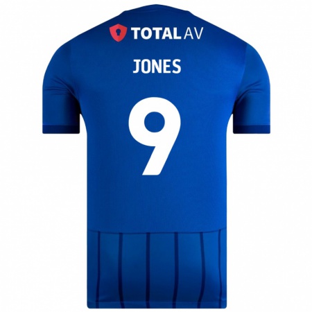 Kandiny Gyermek Emma Jones #9 Kék Hazai Jersey 2024/25 Mez Póló Ing