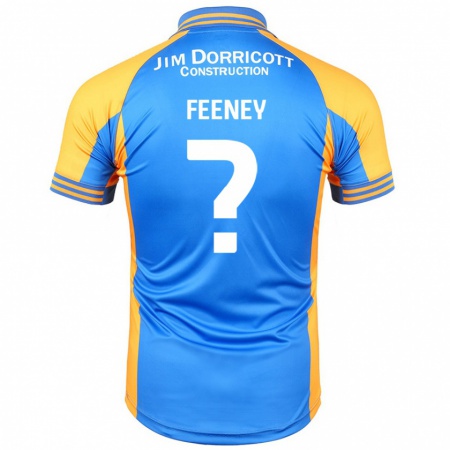 Kandiny Gyermek Josh Feeney #0 Kék Borostyán Hazai Jersey 2024/25 Mez Póló Ing