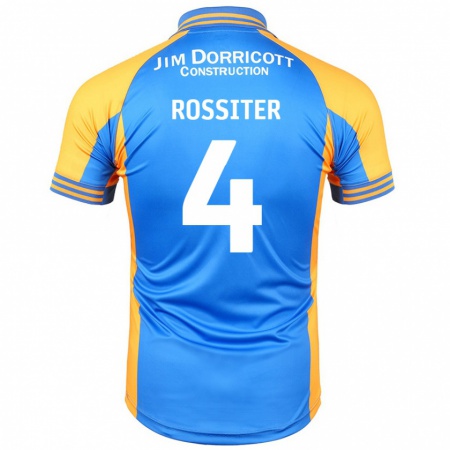 Kandiny Gyermek Jordan Rossiter #4 Kék Borostyán Hazai Jersey 2024/25 Mez Póló Ing