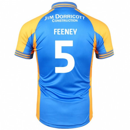 Kandiny Gyermek Morgan Feeney #5 Kék Borostyán Hazai Jersey 2024/25 Mez Póló Ing