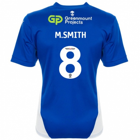 Kandiny Gyermek Matt Smith #8 Kék Fehér Hazai Jersey 2024/25 Mez Póló Ing