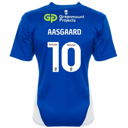 Kandiny Gyermek Thelo Aasgaard #10 Kék Fehér Hazai Jersey 2024/25 Mez Póló Ing