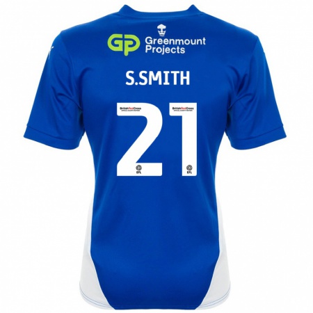 Kandiny Gyermek Scott Smith #21 Kék Fehér Hazai Jersey 2024/25 Mez Póló Ing