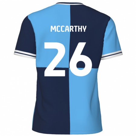 Kandiny Gyermek Jason Mccarthy #26 Égszínkék Sötétkék Hazai Jersey 2024/25 Mez Póló Ing