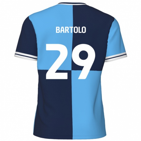 Kandiny Gyermek Jaiden Bartolo #29 Égszínkék Sötétkék Hazai Jersey 2024/25 Mez Póló Ing