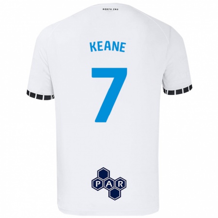 Kandiny Gyermek Will Keane #7 Fehér Hazai Jersey 2024/25 Mez Póló Ing