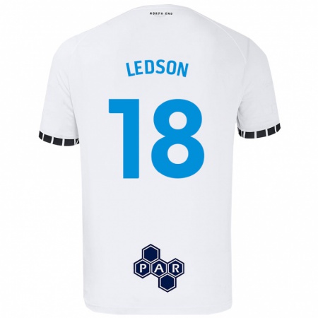 Kandiny Gyermek Ryan Ledson #18 Fehér Hazai Jersey 2024/25 Mez Póló Ing