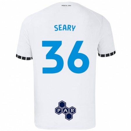 Kandiny Gyermek Josh Seary #36 Fehér Hazai Jersey 2024/25 Mez Póló Ing