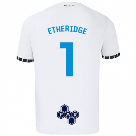 Kandiny Gyermek Ellie Etheridge #1 Fehér Hazai Jersey 2024/25 Mez Póló Ing