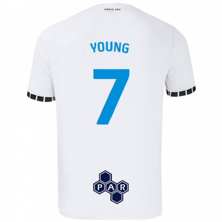 Kandiny Gyermek Danielle Young #7 Fehér Hazai Jersey 2024/25 Mez Póló Ing