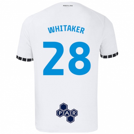 Kandiny Gyermek Eve Whitaker #28 Fehér Hazai Jersey 2024/25 Mez Póló Ing