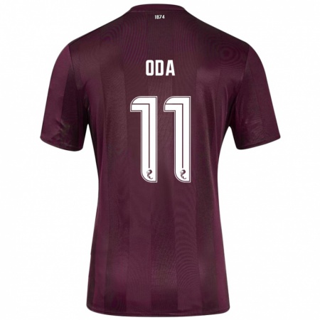 Kandiny Gyermek Yutaro Oda #11 Burgundia Hazai Jersey 2024/25 Mez Póló Ing