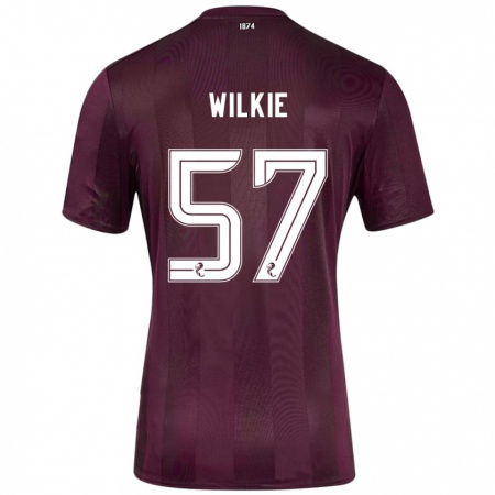 Kandiny Gyermek Coupar Wilkie #57 Burgundia Hazai Jersey 2024/25 Mez Póló Ing