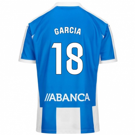 Kandiny Gyermek Raquel García #18 Kék Fehér Hazai Jersey 2024/25 Mez Póló Ing