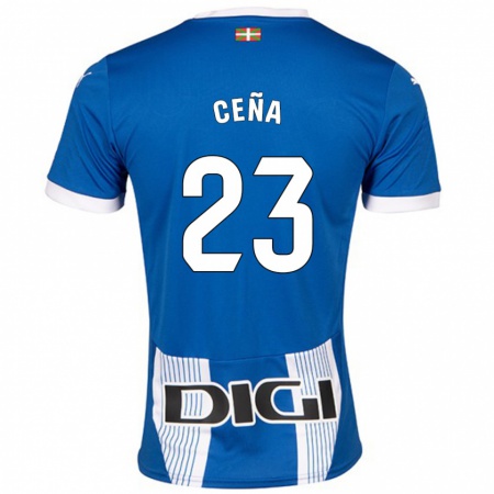 Kandiny Gyermek Marcos Ceña #23 Kék Hazai Jersey 2024/25 Mez Póló Ing