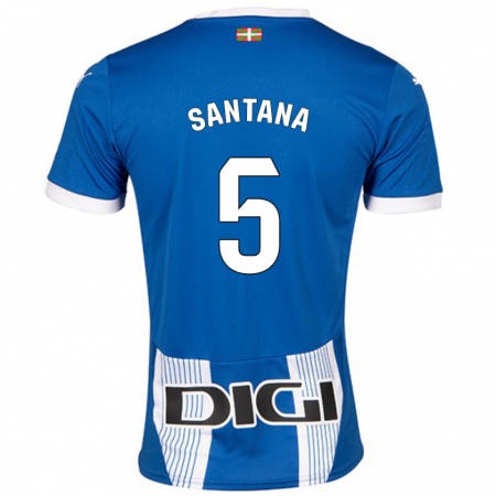 Kandiny Gyermek Vanesa Santana #5 Kék Hazai Jersey 2024/25 Mez Póló Ing