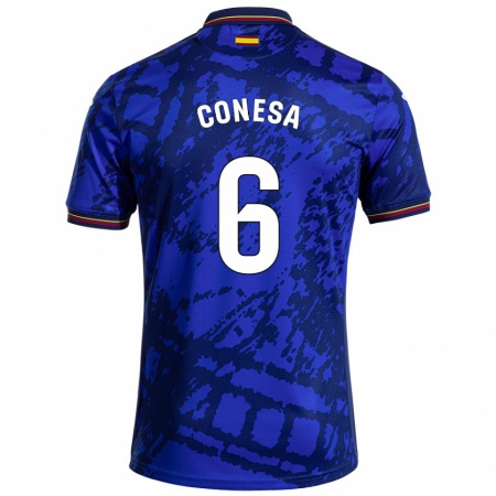 Kandiny Gyermek Nico Conesa #6 Sötétebb Kék Hazai Jersey 2024/25 Mez Póló Ing