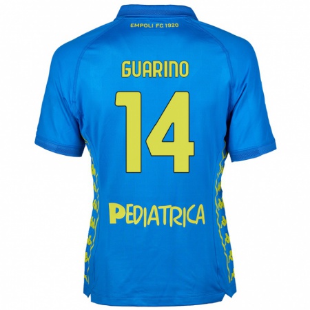 Kandiny Gyermek Gabriele Guarino #14 Kék Hazai Jersey 2024/25 Mez Póló Ing