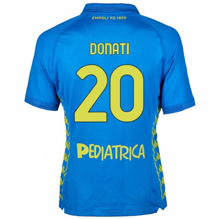 Kandiny Gyermek Francesco Donati #20 Kék Hazai Jersey 2024/25 Mez Póló Ing