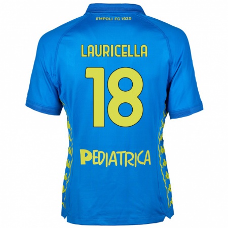 Kandiny Gyermek Giovanni Lauricella #18 Kék Hazai Jersey 2024/25 Mez Póló Ing