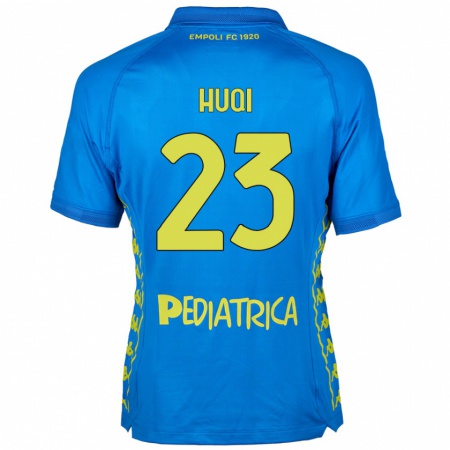 Kandiny Gyermek Mattia Huqi #23 Kék Hazai Jersey 2024/25 Mez Póló Ing