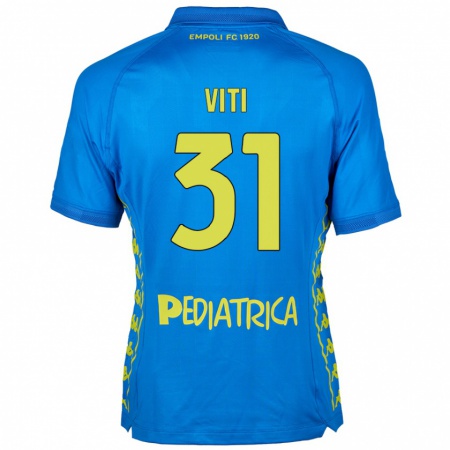 Kandiny Gyermek Vittorio Viti #31 Kék Hazai Jersey 2024/25 Mez Póló Ing