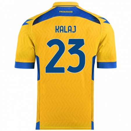 Kandiny Gyermek Sergio Kalaj #23 Sárga Hazai Jersey 2024/25 Mez Póló Ing