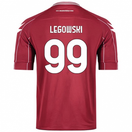 Kandiny Gyermek Mateusz Legowski #99 Burgundia Hazai Jersey 2024/25 Mez Póló Ing