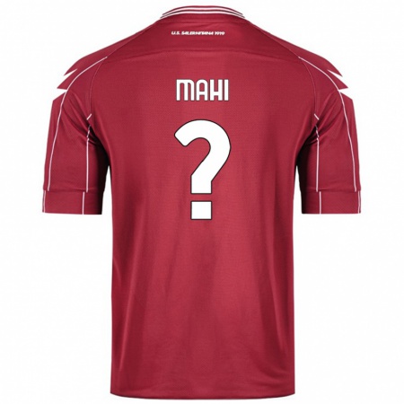 Kandiny Gyermek Matteo Mahi #0 Burgundia Hazai Jersey 2024/25 Mez Póló Ing