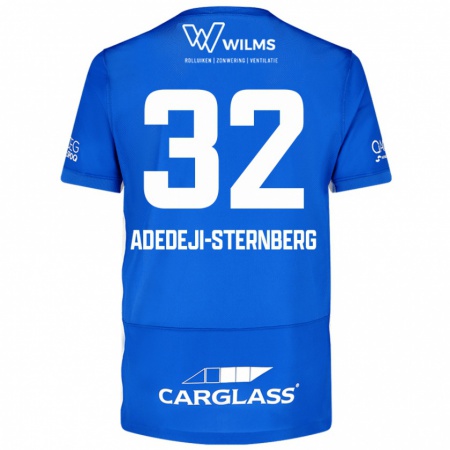 Kandiny Gyermek Noah Adedeji-Sternberg #32 Kék Hazai Jersey 2024/25 Mez Póló Ing