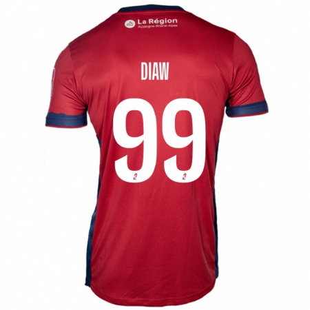 Kandiny Gyermek Mory Diaw #99 Világos Bordó Hazai Jersey 2024/25 Mez Póló Ing