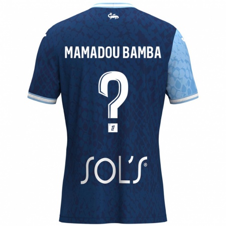 Kandiny Gyermek Ben Mamadou Bamba #0 Égszínkék Sötétkék Hazai Jersey 2024/25 Mez Póló Ing