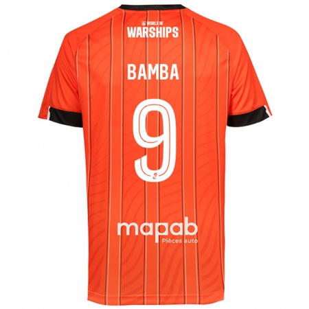 Kandiny Gyermek Mohamed Bamba #9 Narancs Hazai Jersey 2024/25 Mez Póló Ing