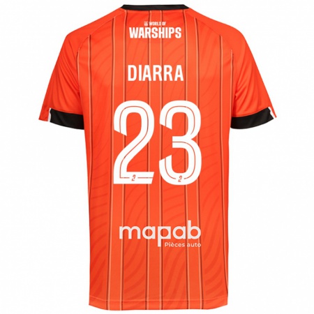 Kandiny Gyermek Stéphane Diarra #23 Narancs Hazai Jersey 2024/25 Mez Póló Ing