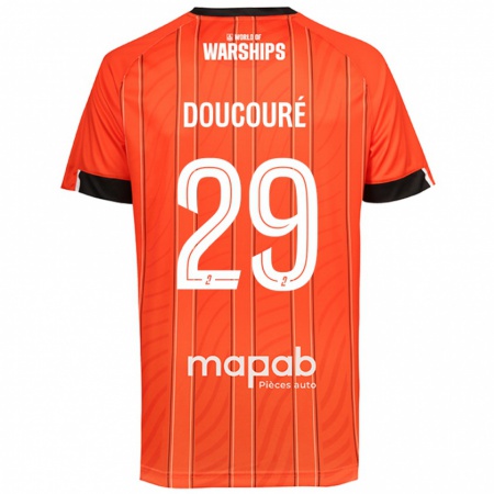 Kandiny Gyermek Siriné Doucouré #29 Narancs Hazai Jersey 2024/25 Mez Póló Ing