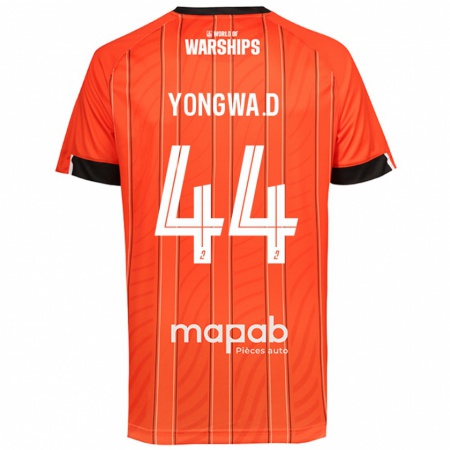 Kandiny Gyermek Darlin Yongwa #44 Narancs Hazai Jersey 2024/25 Mez Póló Ing