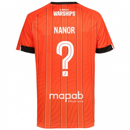 Kandiny Gyermek Enzo Nanor #0 Narancs Hazai Jersey 2024/25 Mez Póló Ing