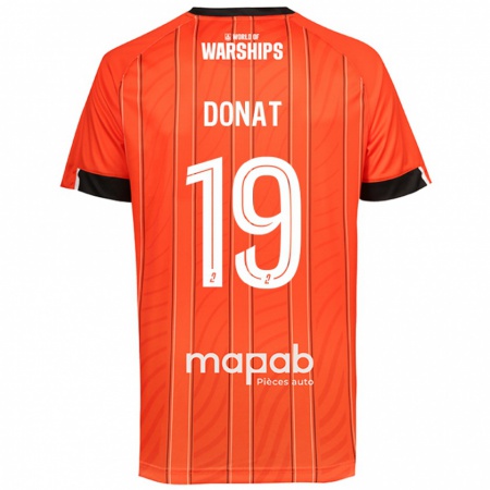 Kandiny Gyermek Noa Donat #19 Narancs Hazai Jersey 2024/25 Mez Póló Ing