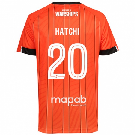 Kandiny Gyermek Jérémy Hatchi #20 Narancs Hazai Jersey 2024/25 Mez Póló Ing