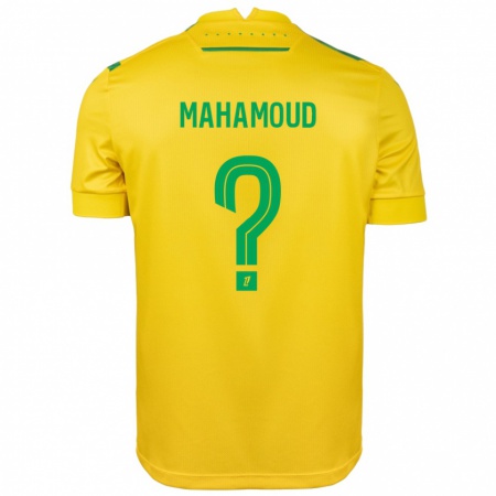 Kandiny Gyermek Adel Mahamoud #0 Sárga Zöld Hazai Jersey 2024/25 Mez Póló Ing