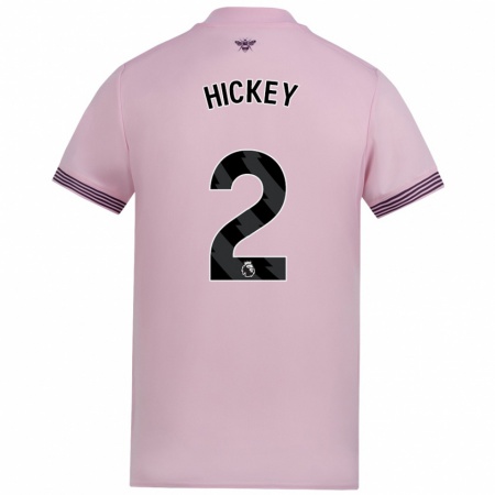 Kandiny Gyermek Aaron Hickey #2 Rózsaszín Idegenbeli Jersey 2024/25 Mez Póló Ing