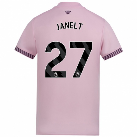 Kandiny Gyermek Vitaly Janelt #27 Rózsaszín Idegenbeli Jersey 2024/25 Mez Póló Ing