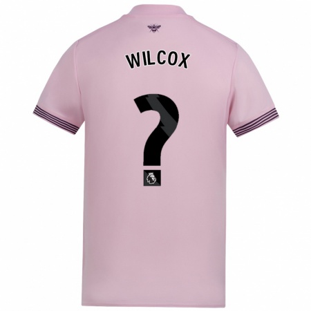 Kandiny Gyermek Max Wilcox #0 Rózsaszín Idegenbeli Jersey 2024/25 Mez Póló Ing