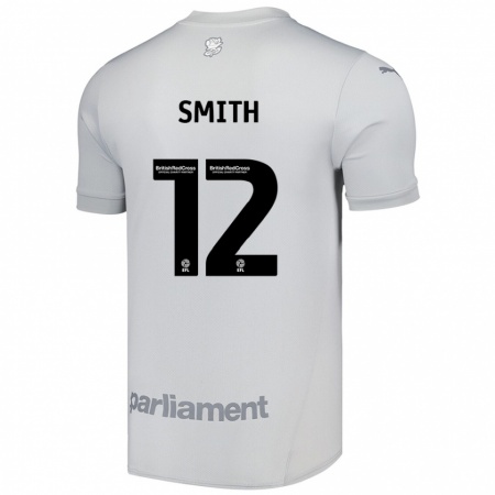 Kandiny Gyermek Jackson Smith #12 Ezüstszürke Idegenbeli Jersey 2024/25 Mez Póló Ing