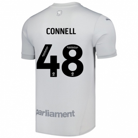 Kandiny Gyermek Luca Connell #48 Ezüstszürke Idegenbeli Jersey 2024/25 Mez Póló Ing